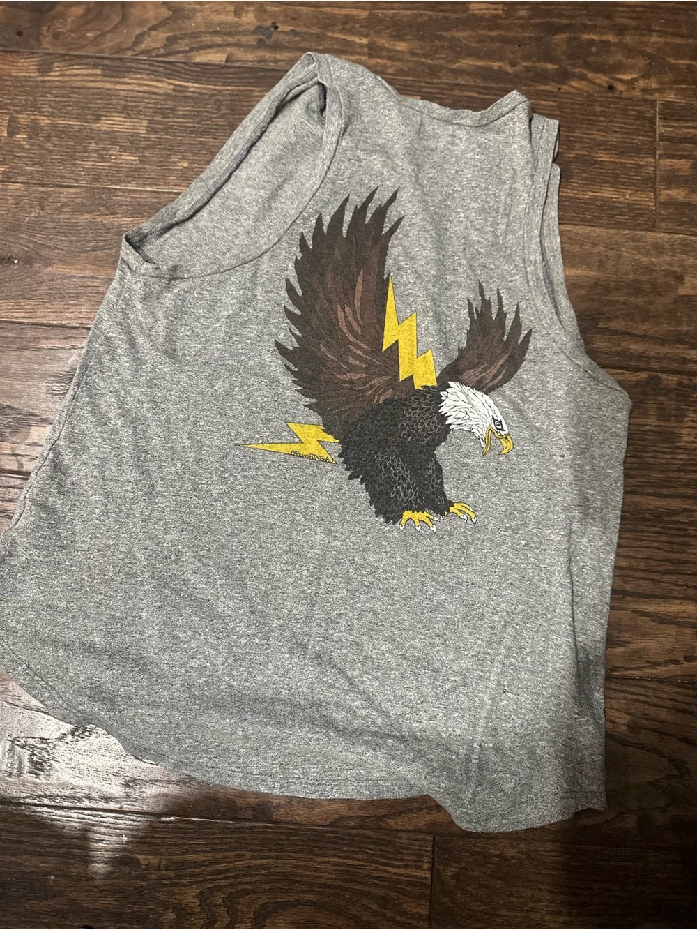 Lauren Moshi - American Made 1977 Grey Tank Top
